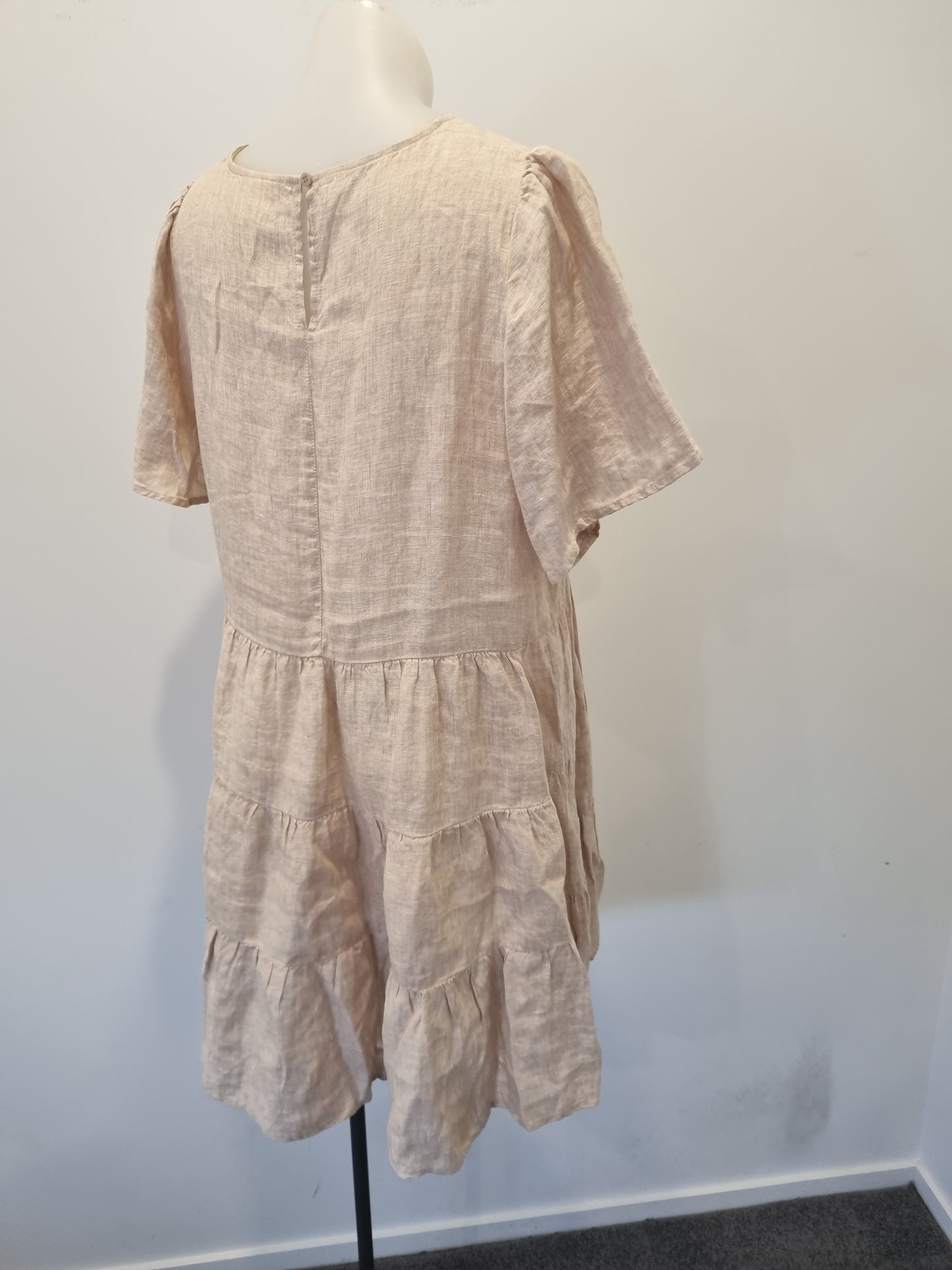 Seed Linen Mini Dress - Size 10