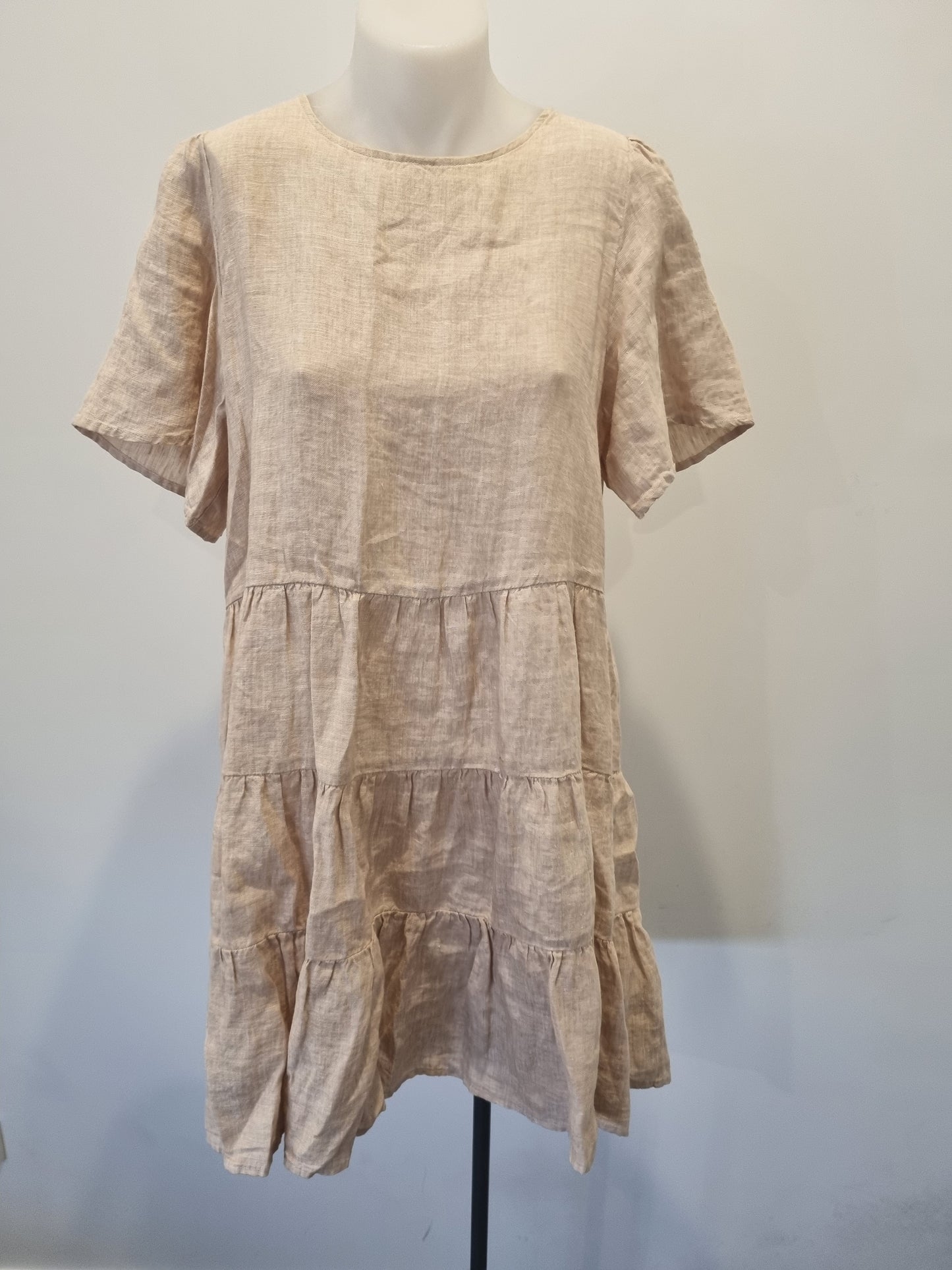 Seed Linen Mini Dress - Size 10