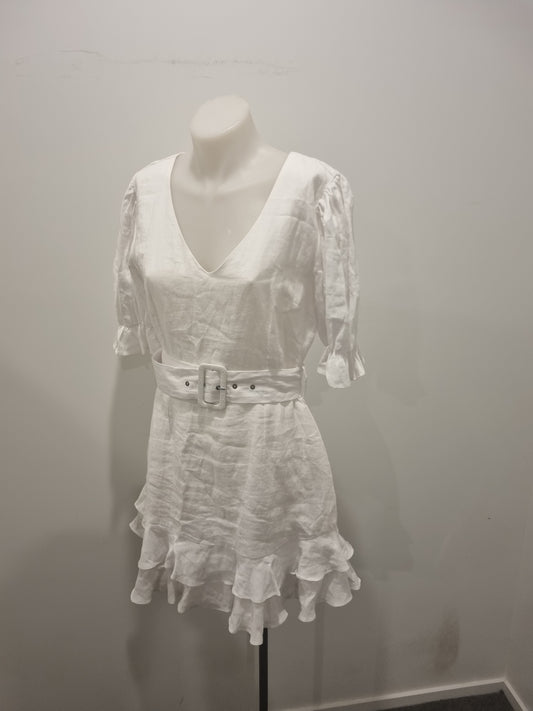 Seeking Lola Linen Dress - Size 8