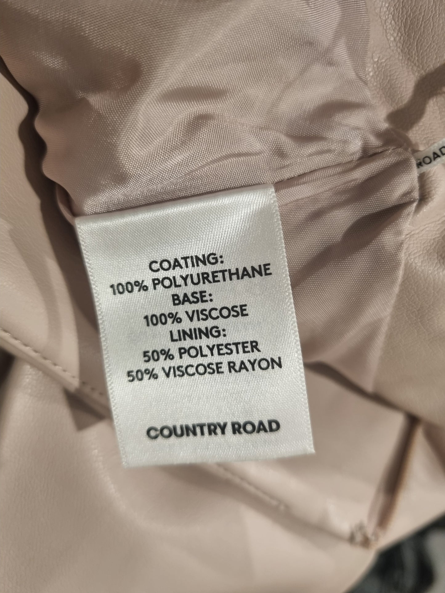 Country Road Leather look  Skirt - size 10