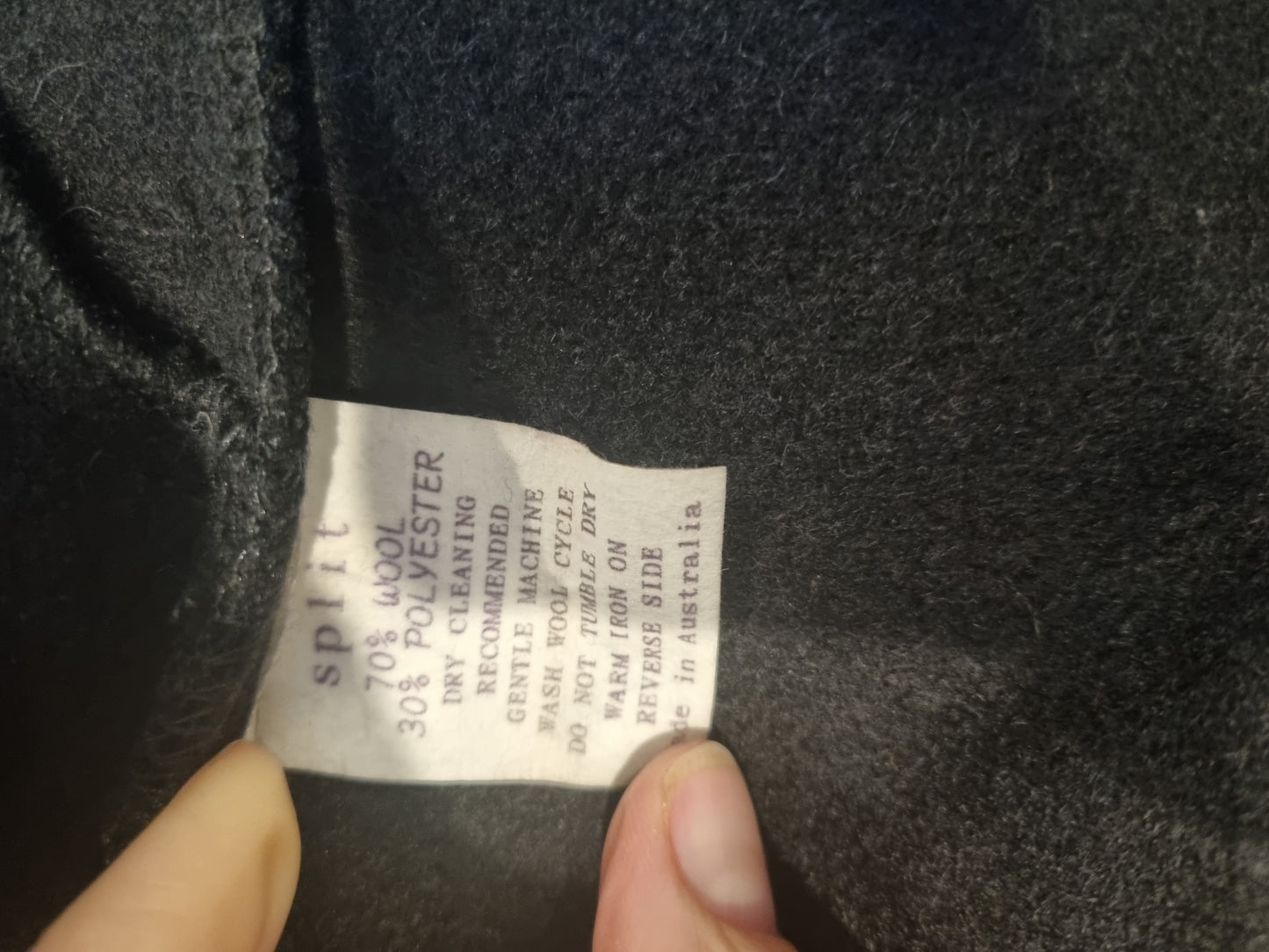 Split Wool Jacket - Size M