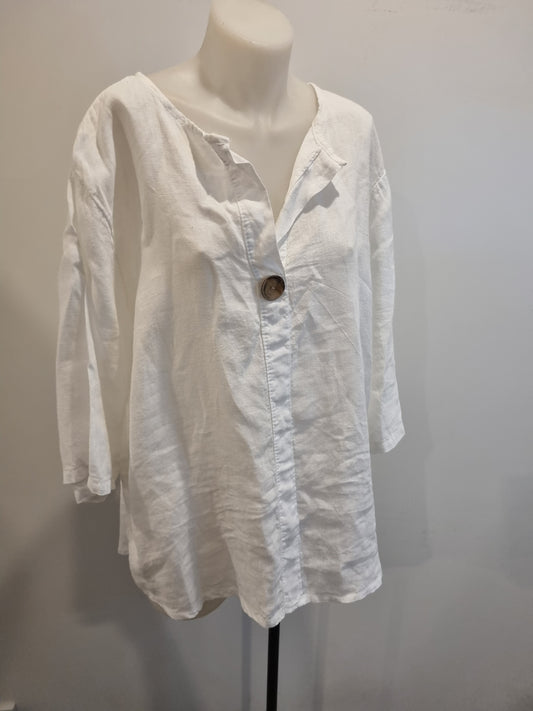 Boutique Brand Linen Top - Size 12