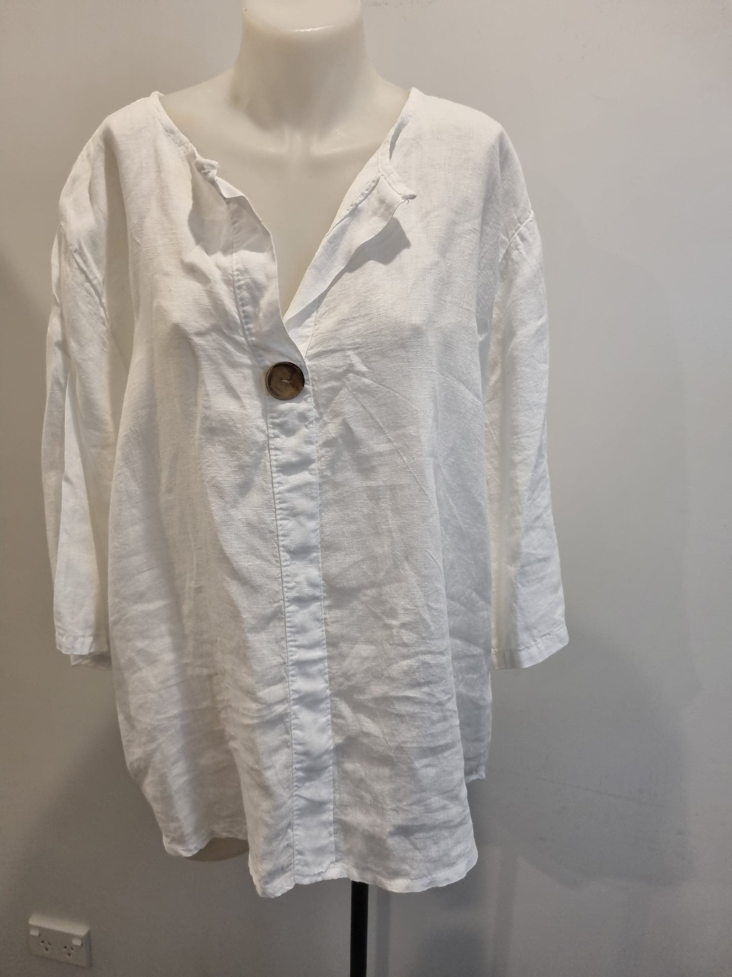 Boutique Brand Linen Top - Size 12