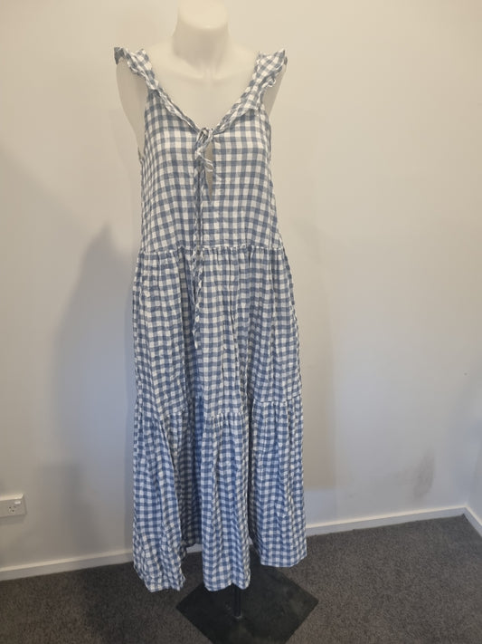 Caitlin Crisp Linen / Cotton Dress - Size8