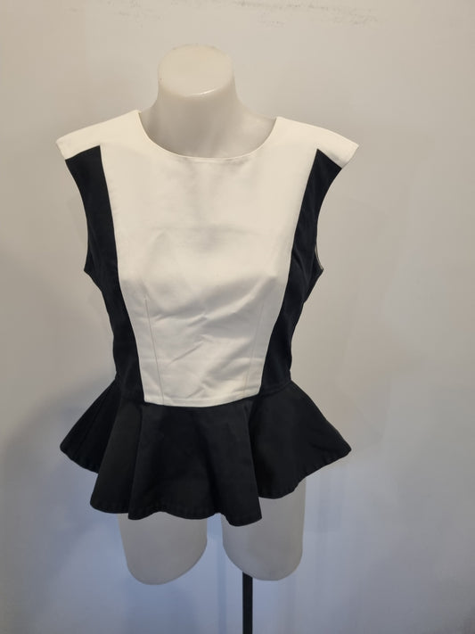 Cue Peplum Top - Size 10