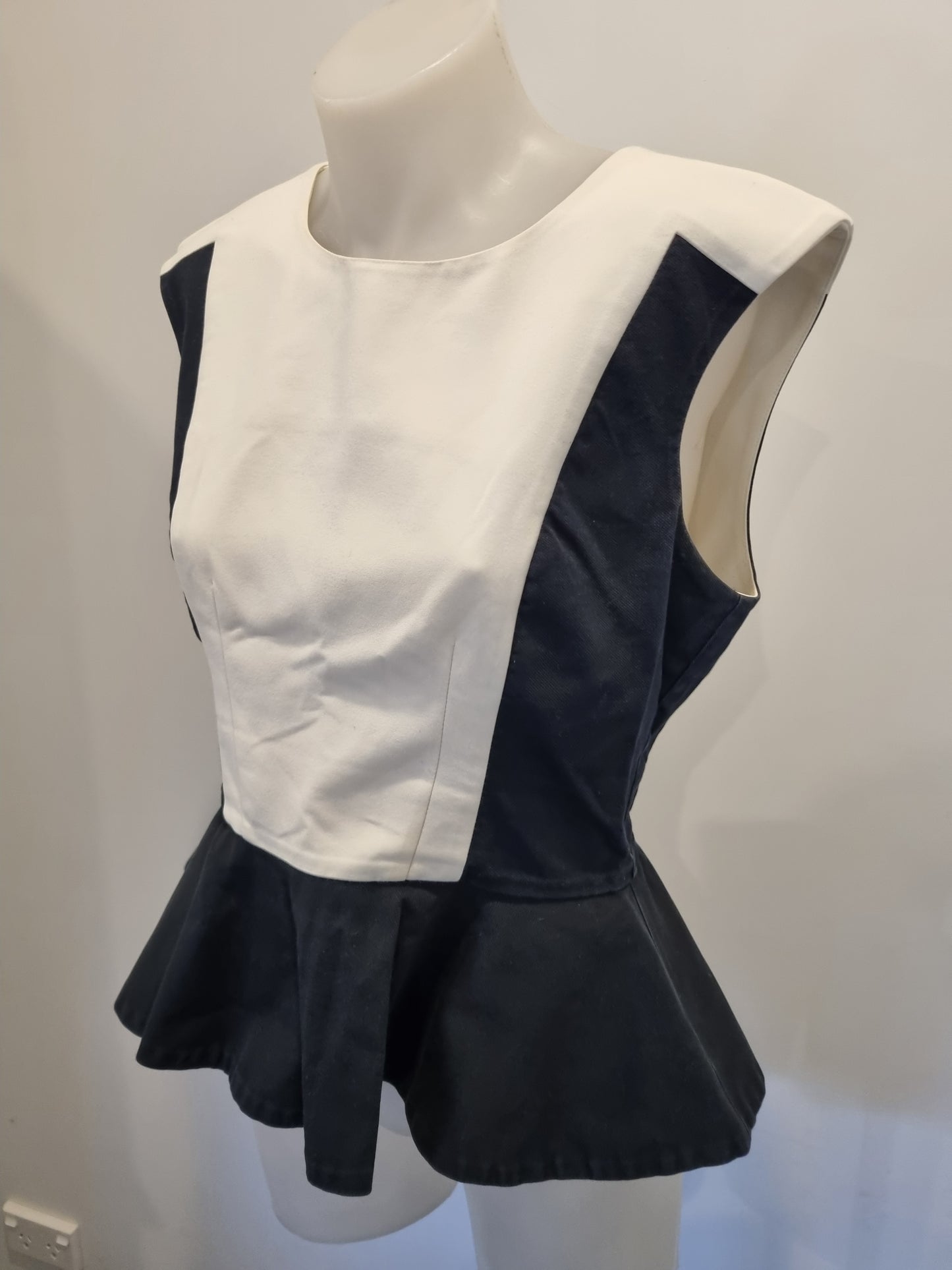 Cue Peplum Top - Size 10