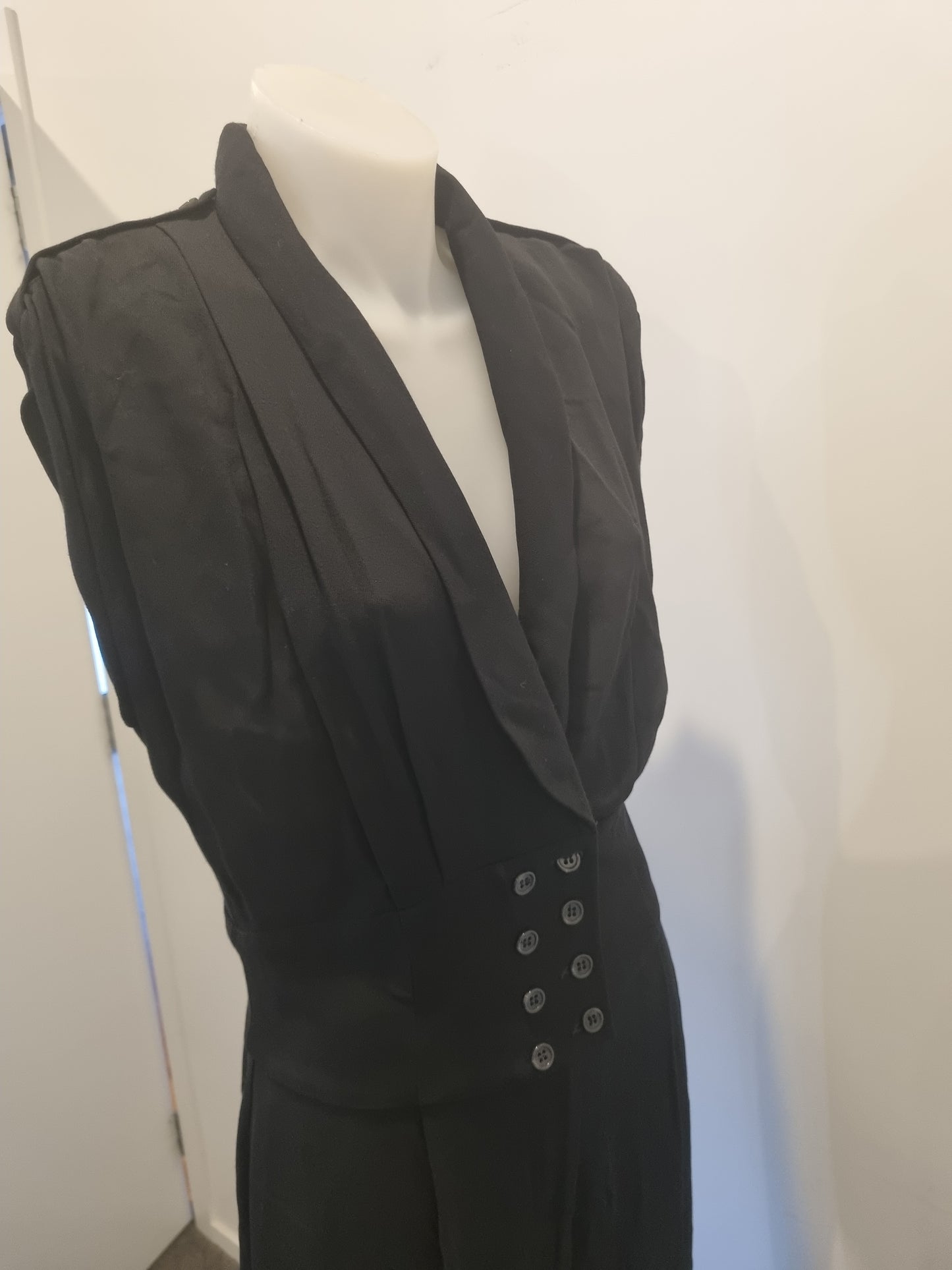Cue Tuxedo Style Jumpsuit - Size 10