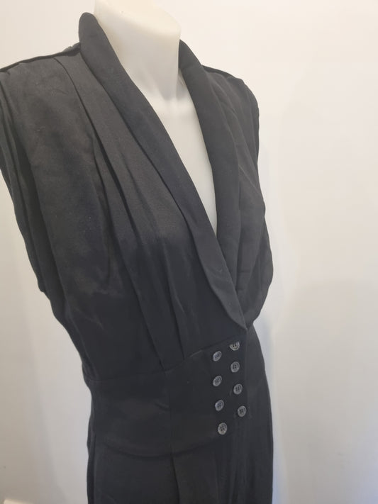 Cue Tuxedo Style Jumpsuit - Size 10