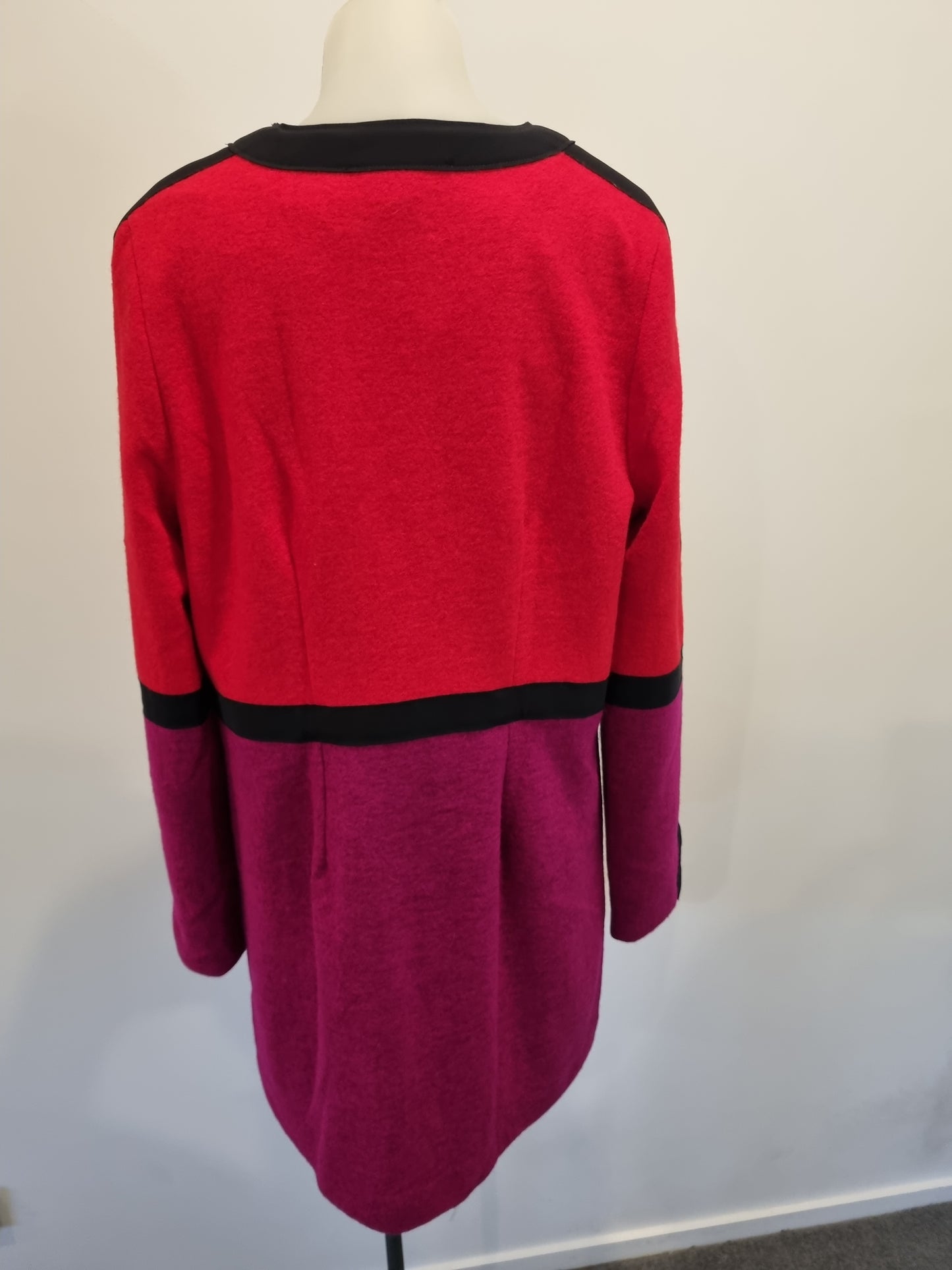 Paula Ryan Colour Block Coat - Size M (BNWT (RRP $695)