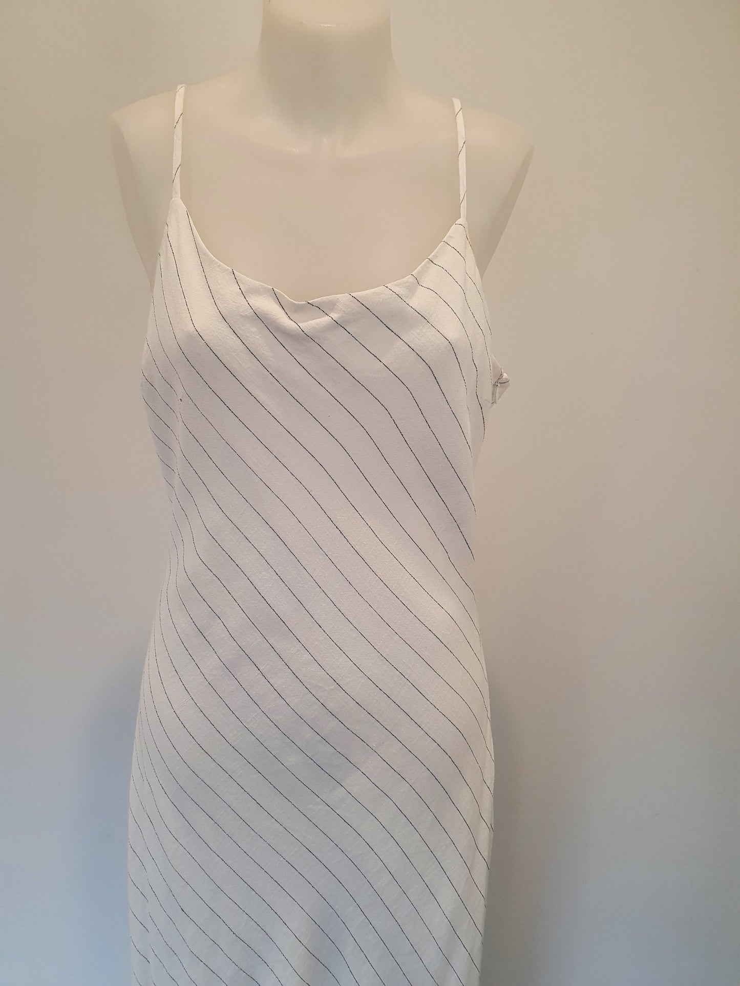 Jorge White Linen Dress - Size 12