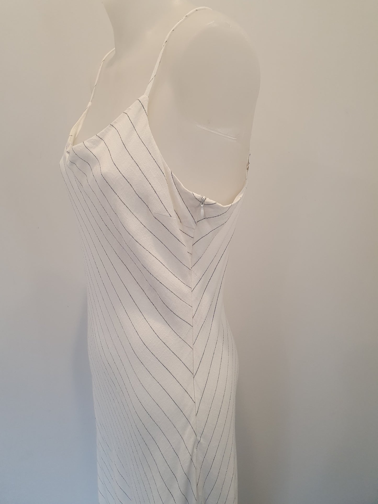 Jorge White Linen Dress - Size 12