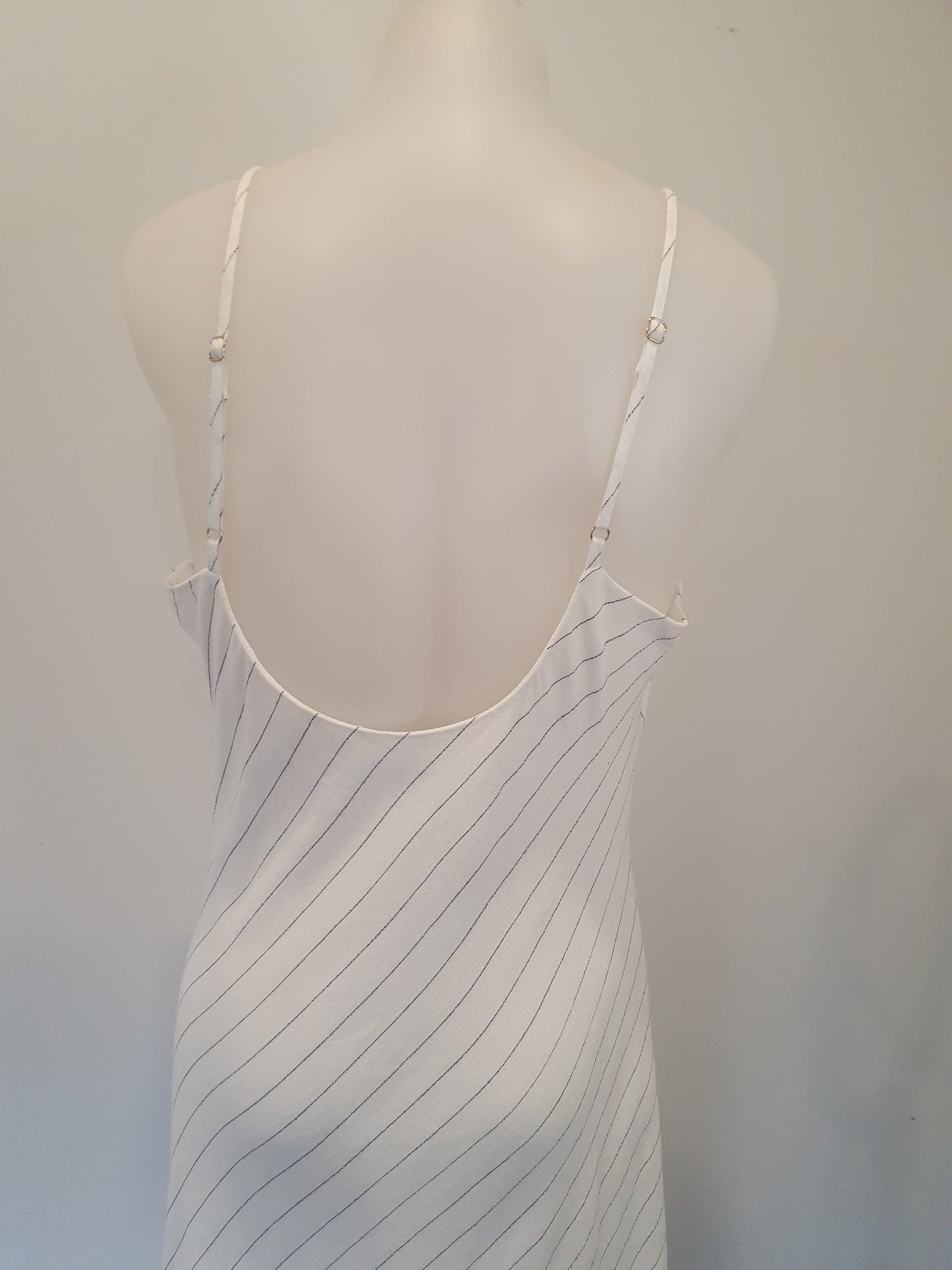 Jorge White Linen Dress - Size 12