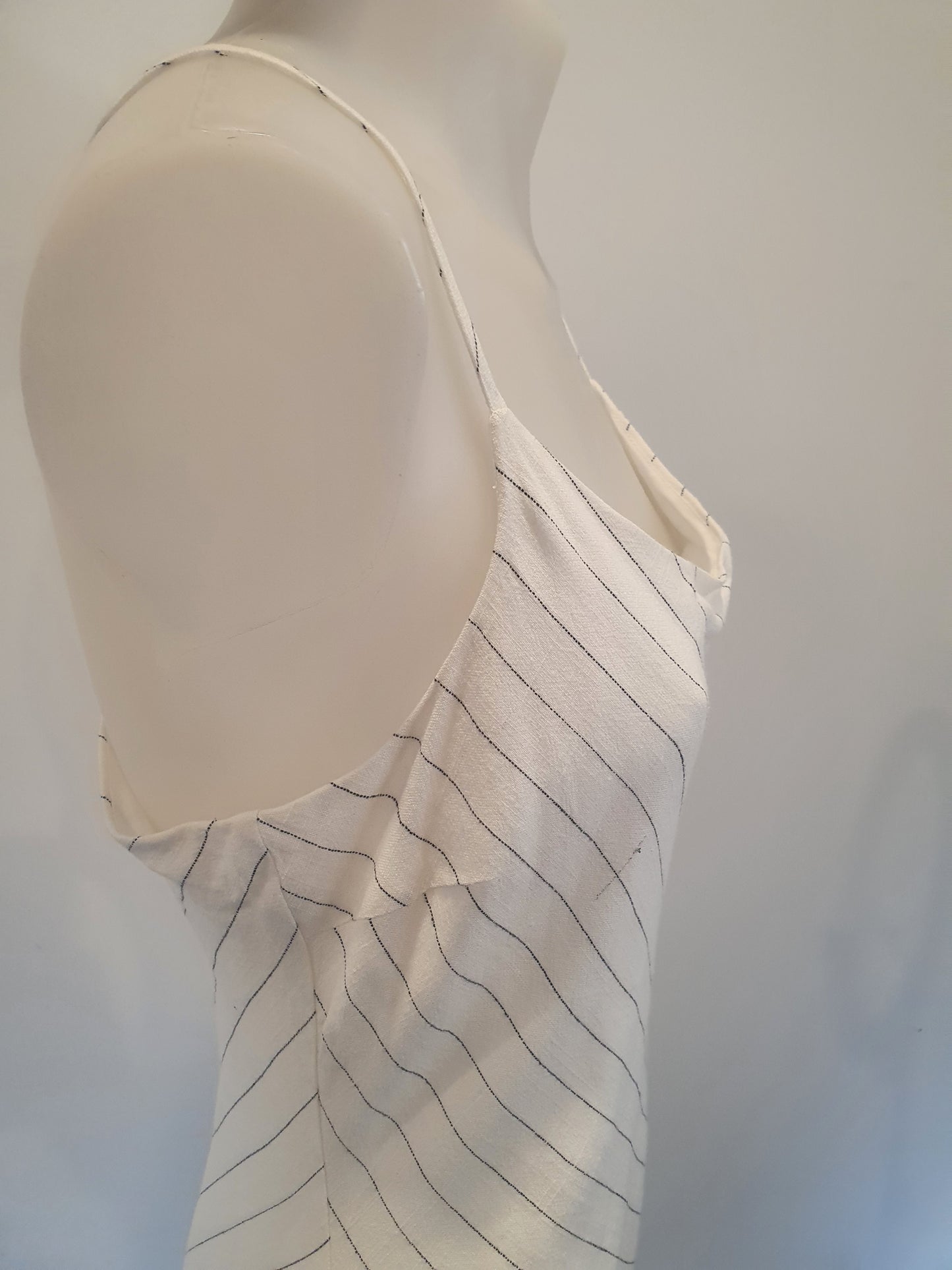 Jorge White Linen Dress - Size 12