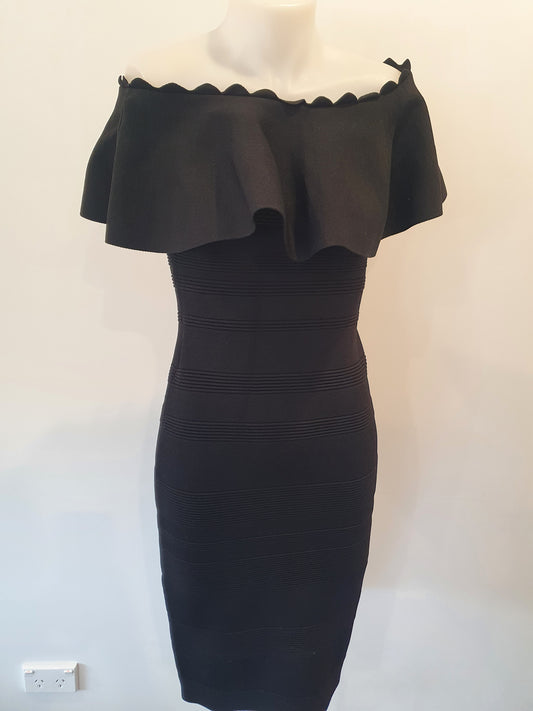Forever New Black BodyCon Dress - Size 10