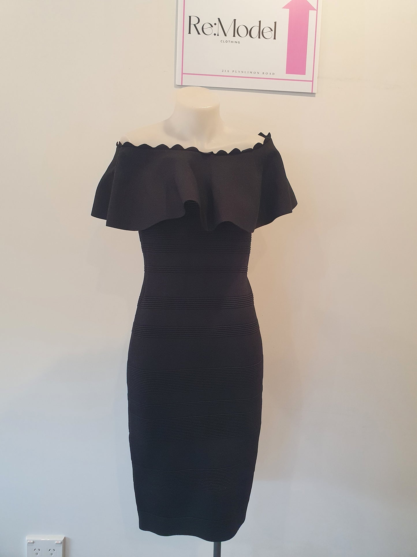 Forever New Black BodyCon Dress - Size 10