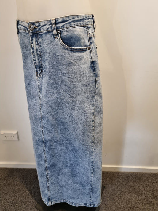 Wakee Denim Skirt - Size 14