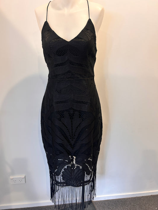 TwoSisters Fringe Mini Dress - Size 10 (BNWT)