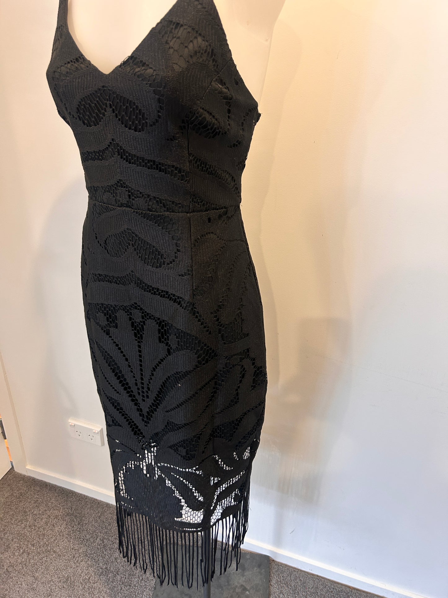 TwoSisters Fringe Mini Dress - Size 10 (BNWT)