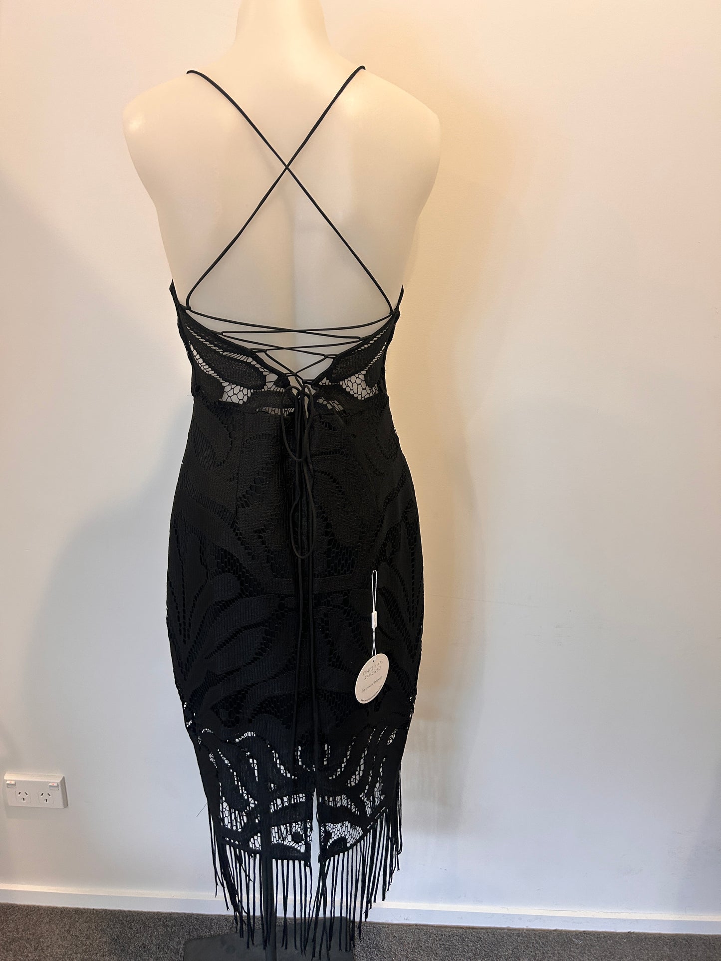 TwoSisters Fringe Mini Dress - Size 10 (BNWT)