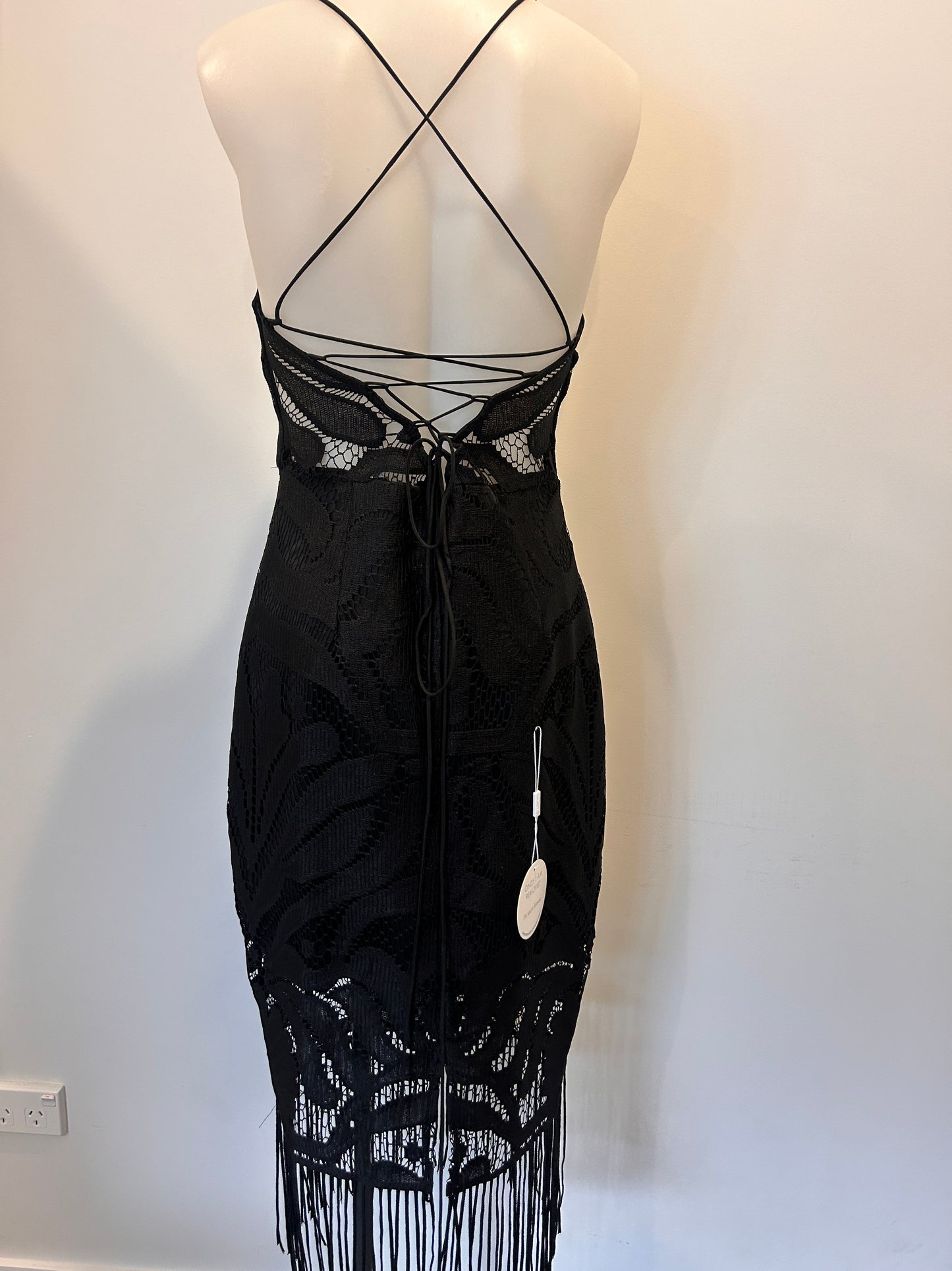 TwoSisters Fringe Mini Dress - Size 10 (BNWT)