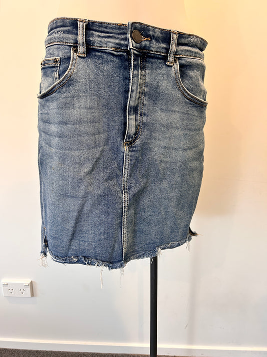 Decjuba Denim Mini Skirt - Size 10