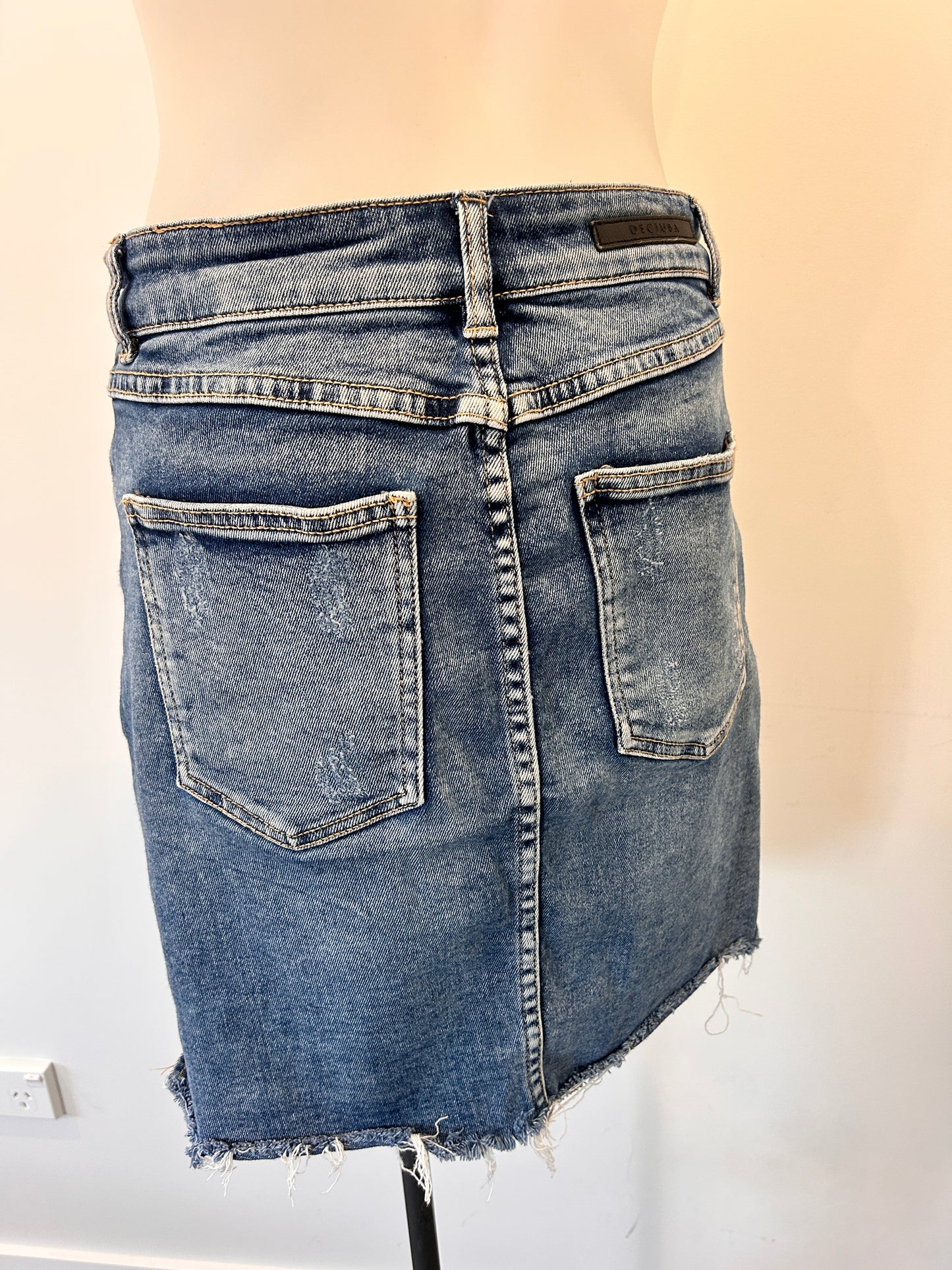 Decjuba Denim Mini Skirt - Size 10